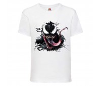 Футболка детская Марвел (Marvel & DC) белая (venom-white) 104 см Футболка детская Марвел (Marvel & DC) белая (venom-white) 104 см