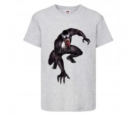 Футболка детская Марвел  (Marvel & DC) серая (venom-002-gray) 104 см