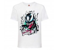 Футболка детская Марвел  (Marvel & DC) белая (venom-004-white) 104 см