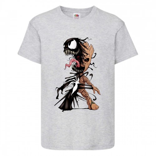 Футболка детская Марвел (Marvel & DC) серая (venom&grut-gray) 152 см Футболка детская Марвел (Marvel & DC) серая (venom&grut-gray) 152 см