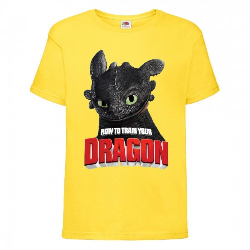 Футболка детская Как приручить дракона (DRAGONS) желтая (dragon-05-yellow) 128 см. Футболка детская Как приручить дракона (DRAGONS) желтая (dragon-05-yellow) 128 см.