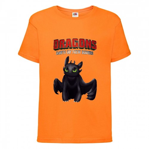 Футболка детская Как приручить дракона (DRAGONS) орнжевая (DRAGONS-002-orange) 116 см Футболка детская Как приручить дракона (DRAGONS) орнжевая (DRAGONS-002-orange) 116 см
