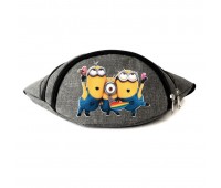 Сумка Бананка на пояс Миньоны (Minions-001) Cappuccino Toys серая