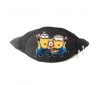 Сумка Бананка на пояс Миньоны (Minions-001) Cappuccino Toys черная