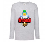 Лонгслив реглан Бравл Старс Спраут (Brawl Stars) серая (BRST gr 06) 104 см