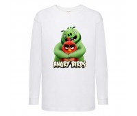 Лонгслив реглан Энгри бердз 2 (Angry Birds) белая (ANB wh 02) 104 см