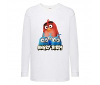 Лонгслив реглан Энгри бердз 3 (Angry Birds) белая (ANB wh 03) 104 см