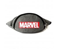Сумка Бананка на пояс Марвел (Marvel-logo) Cappuccino Toys серая