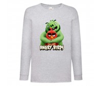 Лонгслив реглан Энгри бердз 2 (Angry Birds) серая (ANB gr 02) 104 см