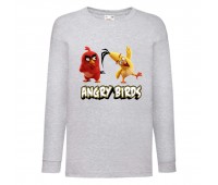 Лонгслив реглан Энгри бердз 4 (Angry Birds) серая (ANB gr 04) 104 см