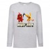 Лонгслив реглан Энгри бердз 4 (Angry Birds) серая (ANB gr 04) 128 см