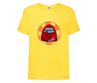 Футболка детская Амонг АС  (Among US) желтая (among-us-001-yellow) 140 см