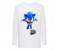 Лонгслив реглан Соник (Sonic) белая (SC wh 001) 104 см
