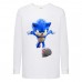Лонгслив реглан Соник (Sonic) белая (SC wh 001) 104 см