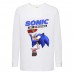 Лонгслив реглан Соник 3 (Sonic) белая (SC wh 003) 104 см