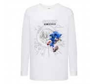 Лонгслив реглан Соник 4 (Sonic) белая (SC wh 004) 104 см