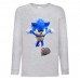 Лонгслив реглан Соник (Sonic) серая (SC gr 001) 152 см
