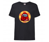 Футболка детская Амонг АС  (Among US) черная (among-us-001-black) 152 см