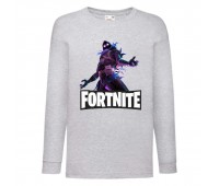 Лонгслив реглан Фортнайт (Fortnite) серый (FRN gr 01) 128 см