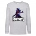 Лонгслив реглан Фортнайт (Fortnite) серый (FRN gr 01) 128 см