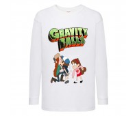 Лонгслив реглан Гравити Фалз (Gravity falls) белый (GF wh 001) 140 см