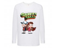 Лонгслив реглан Гравити Фалз 2 (Gravity falls) белый (GF wh 002) 140 см