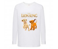 Лонгслив реглан Король Лев 4 (Lion King) белый (LK wh 004) 140 см