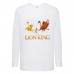 Лонгслив реглан Король Лев 5 (Lion King) белый (LK wh 005) 140 см
