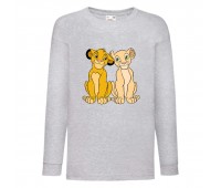 Лонгслив реглан Король Лев (Lion King) серый (LK gr 001) 116 см