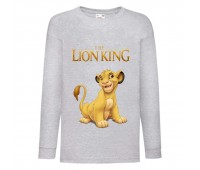 Лонгслив реглан Король Лев 2 (Lion King) серый (LK gr 002) 128 см