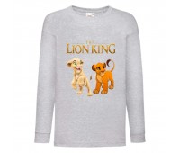 Лонгслив реглан Король Лев 4 (Lion King) серый (LK gr 004) 116 см