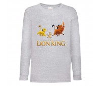 Лонгслив реглан Король Лев 5 (Lion King) серый (LK gr 005) 104 см