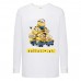 Лонгслив реглан Миньоны 3 (Minions) белый (MS wh 003) 128 см