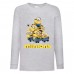 Лонгслив реглан Миньоны 3 (Minions) серый (MS gr 003) 104 см