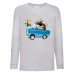 Лонгслив реглан Миньоны 6 (Minions) серый (MS gr 006) 116 см