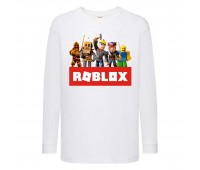 Лонгслив реглан Роблокс 4 (Roblox) белый (RBL wh 04) 128 см