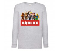 Лонгслив реглан Роблокс 4 (Roblox) серый (RBL gr 04) 116 см
