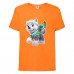  Футболка детская Щенячий патруль (Paw Patrol) оранжевая  (everest-orange) размер 104 см