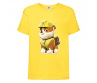  Футболка детская Щенячий патруль (Paw Patrol) желтая (krepish-yellow) размер 116 см