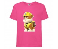  Футболка детская Щенячий патруль (Paw Patrol) розовая (krepish-pink) размер 104 см