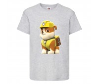  Футболка детская Щенячий патруль (Paw Patrol) серая (krepish-gray) размер 104 см