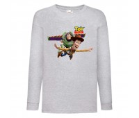 Лонгслив реглан Истории игрушек 2 (Toy Story) серый (TST gr 02) 104 см