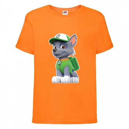 Футболка детская Щенячий патруль (Paw Patrol) оранжевая (rocky-orange) размер 104 см Футболка детская Щенячий патруль (Paw Patrol) оранжевая (rocky-orange) размер 104 см