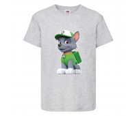 Футболка детская Щенячий патруль (Paw Patrol) серая (rocky-gray) размер 104 см Футболка детская Щенячий патруль (Paw Patrol) серая (rocky-gray) размер 104 см