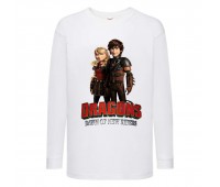 Лонгслив реглан Как приручить дракона 3 (How to train your dragon) белый (TRD wh 03) 152 см