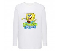 Лонгслив реглан Спанч Боб 2 (Sponge Bob) белый (SB wh 02) 104 см