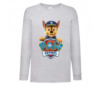 Лонгслив реглан Щенячий патруль 5 (Paw Patrol) серый (PWP gr 05) 116 см