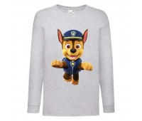 Лонгслив реглан Щенячий патруль 6 (Paw Patrol) серый (PWP gr 06) 104 см