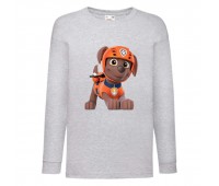 Лонгслив реглан Щенячий патруль 8 (Paw Patrol) серый (PWP gr 08) 104 см