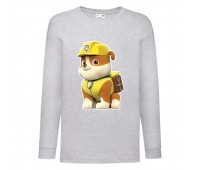 Лонгслив реглан Щенячий патруль 9 (Paw Patrol) серый (PWP gr 09) 104 см
